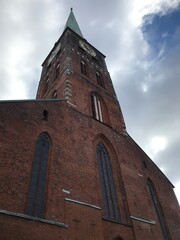 Fototapeta premium beautiful castle and churches amid small towns in germany