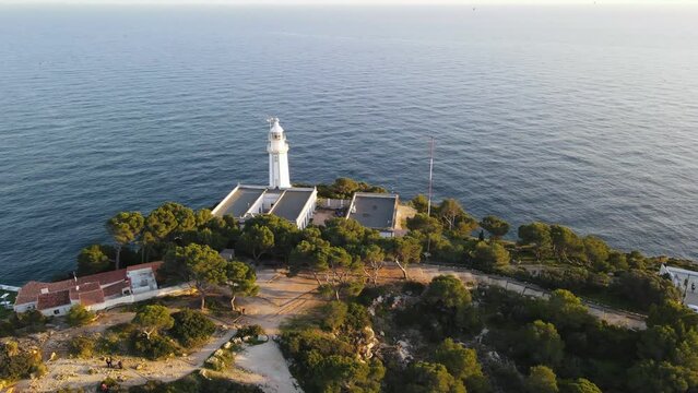 Aerial views from Cabo de la Nao, Javea, Alicante, Spain
