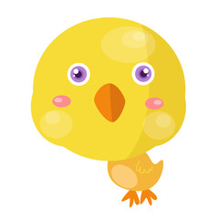 Vector illustration of cute animals on white background