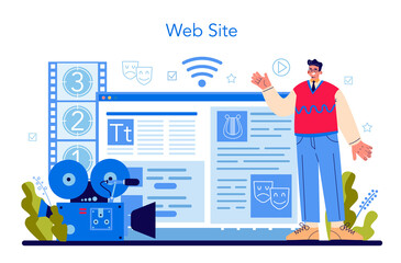 Actor and actress online service or platform. Theatrical performer