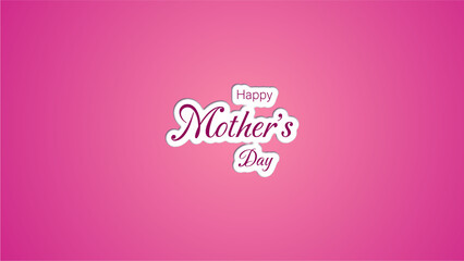 Happy Mothers Day, sales special offer banner illustrations. Mom ever greetings card. Love you mom. Vector template of purple or pink light gradient art design. 