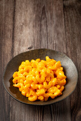 Mac and cheese, typical American food.