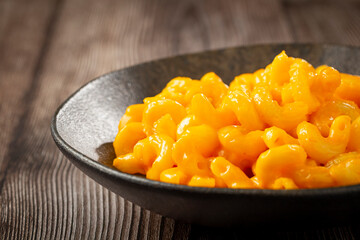 Mac and cheese, typical American food.