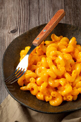 Mac and cheese, typical American food.