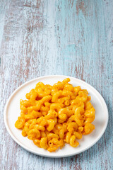 Mac and cheese, typical American food.