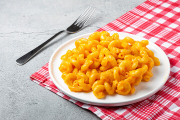 Mac and cheese, typical American food.