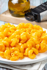 Mac and cheese, typical American food.