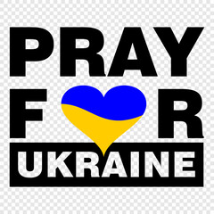 Pray For Ukraine, Poster and Banner vector
