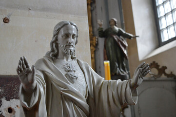 Obraz premium jesus is praying for you and peace in the world