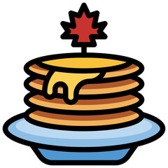 PANCAKE glyph icon