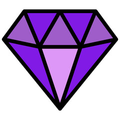 DIAMOND1 filled outline icon