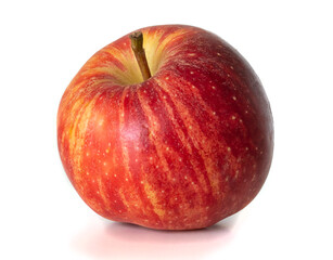 Red apples isolated on white background. Ripe apples