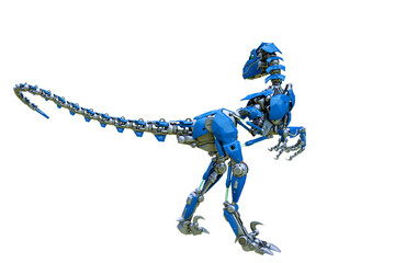 velociraptor robot rear view