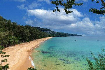 Nai Thon Beach & Andaman Sea on the West coast of Phuket Thailand