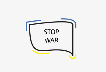 Bubble message war stop ukraine 