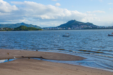 Beach Showing the Horizon With Sun Rays