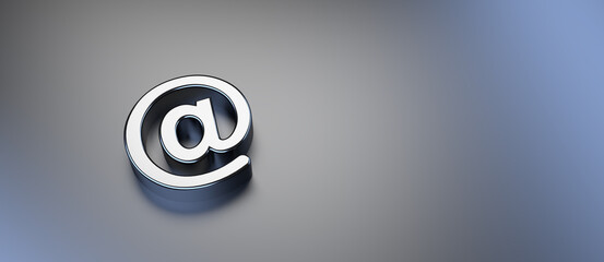 contact icon symbol as a part of communication - 3D Illustration