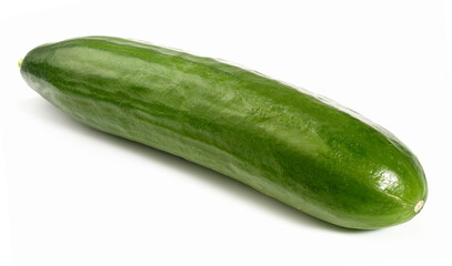 Fresh Cucumber isolated on white Background
