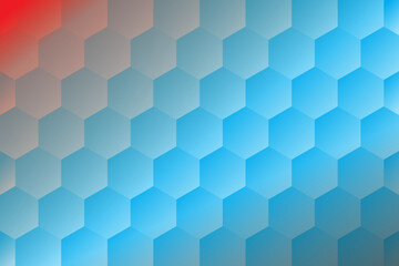 blurred colorful hexagonal illustration for background