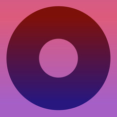 Pink and purple circle.