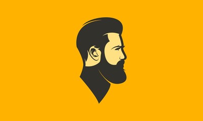 handsome man concept logo designs