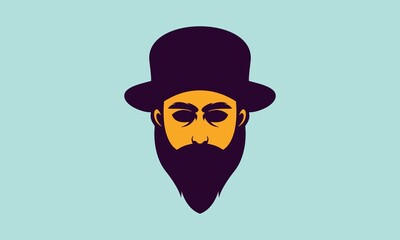 magician logo and flat color