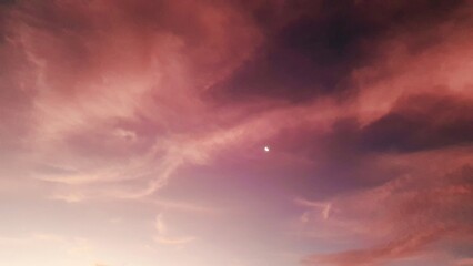 blue sky with clouds