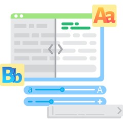Choose font for text editor or ebook app