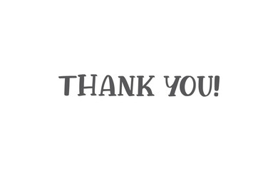 Thank you lettering vector design. Thanks message.