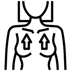 breast1 outline icon