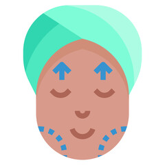 FACE1 flat icon