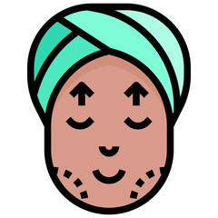 FACE1 filled outline icon