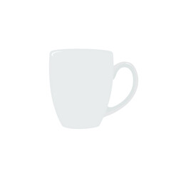 Grey Mug illustration vector concept