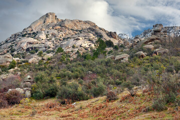 Peña Sirio en La Pedriza. Sierra de Guadarrama. Madrid.