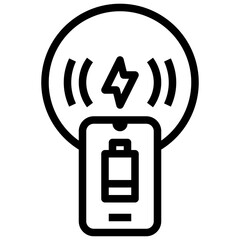 PHONE CHARGER2 line icon