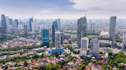 High rise buildings with residential in Jakarta
