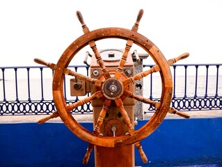 Old Vintage Wooden Helm © underworld