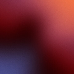 Bright colorful grainy gradient. Colorful blue red orange textured background for social media