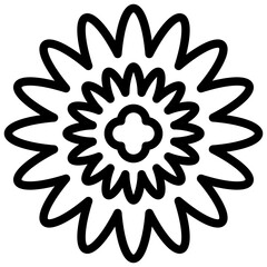 FLOWER4 line icon