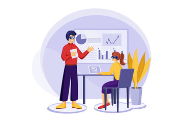 Business analysis using VR