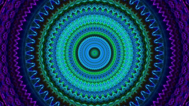 Mandala in Blue, Green and purple, background mandala M3853 with a beautiful slowly changing pattern.
