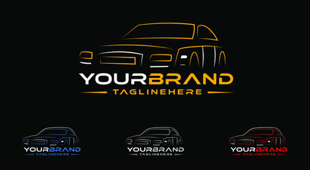 Fototapeta premium Automotive Car icon logo images vector service motor mechanic speed fast front sports