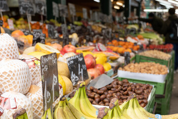 greengrocer's shop on a street in vienna