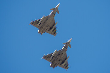 Formación de aviones de combate typhoon
