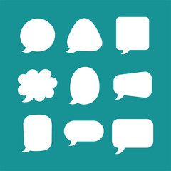 Speech bubble collection. Vector illustration