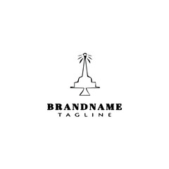 fountain logo cartoon template icon vector illustration