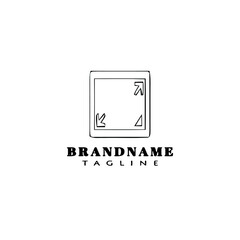 full screen logo icon design template vector illustration