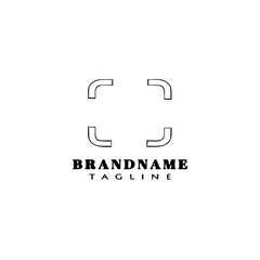 full screen logo icon design template vector illustration