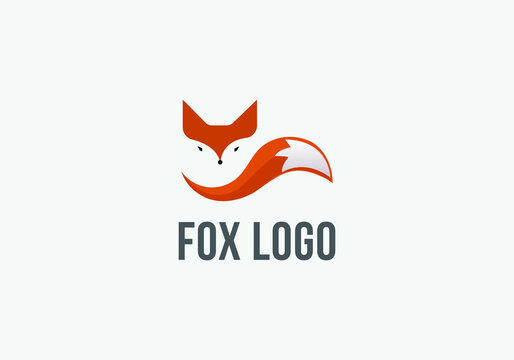 creative colorful Fox point modern logo vector concept element