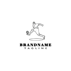 soccer logo icon design template vector illustration